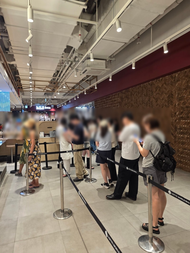 123젤라또 롯데월드몰점 위치와 웨이팅 사진