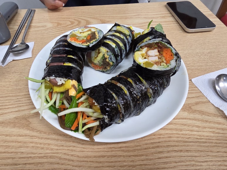 꼬마김밥돈까스 메뉴와 가격 사진