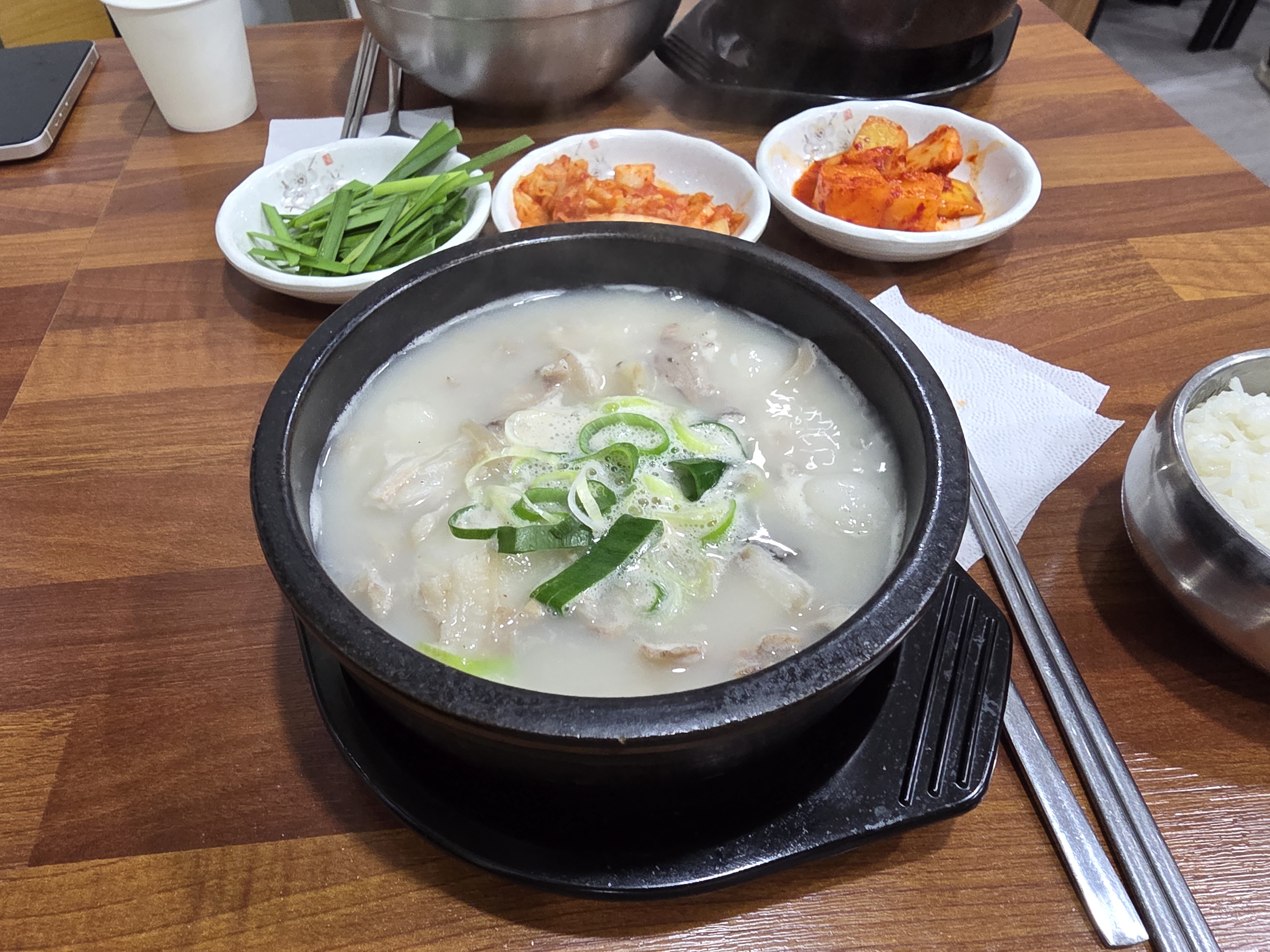 옹심이순대국밥 맛 포인트 사진